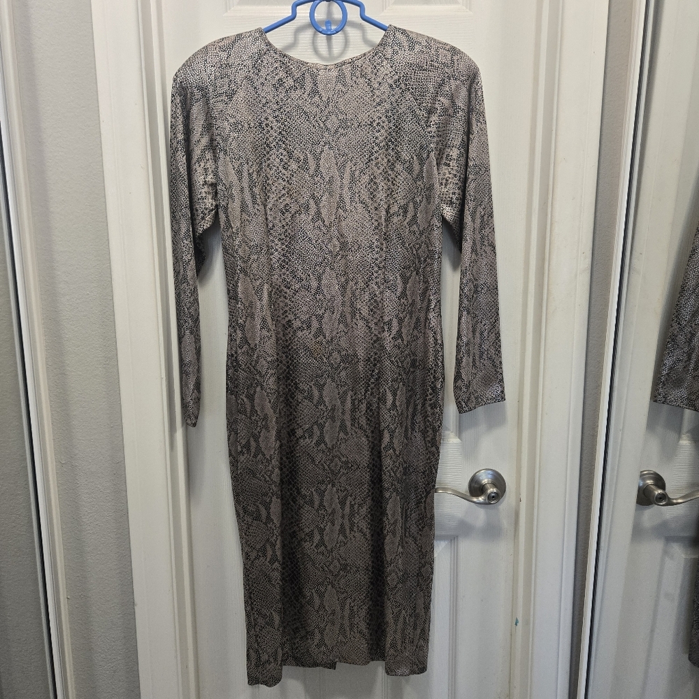 A.j. Bari Vintage Snake Print Dress Size 12